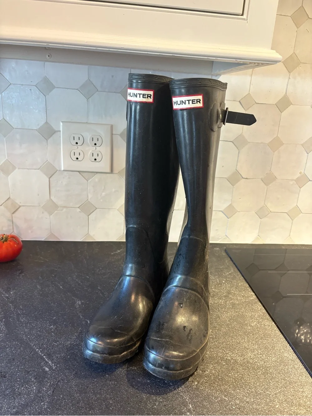 Hunter Tall Women’s Size 8 Black Rain Boots